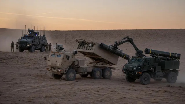 U.S. Army tests DeepFires autonomous rocket launcher and robotic resupply system at Project Convergence Capstone 6 in California